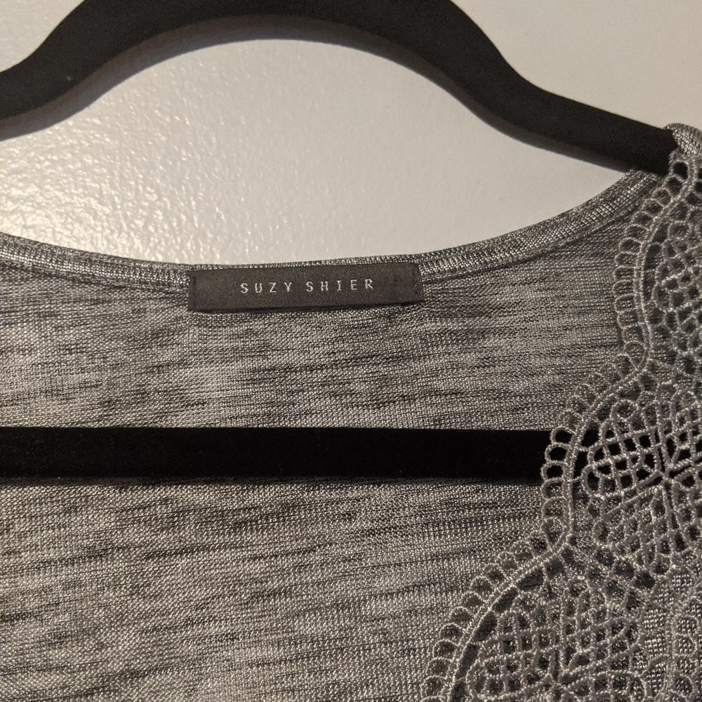 Grey long sleeve top